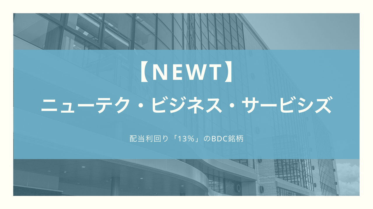 【NEWT】BDC銘柄で配当利回り10～13%のニューテック・ビジネス・サービシズ